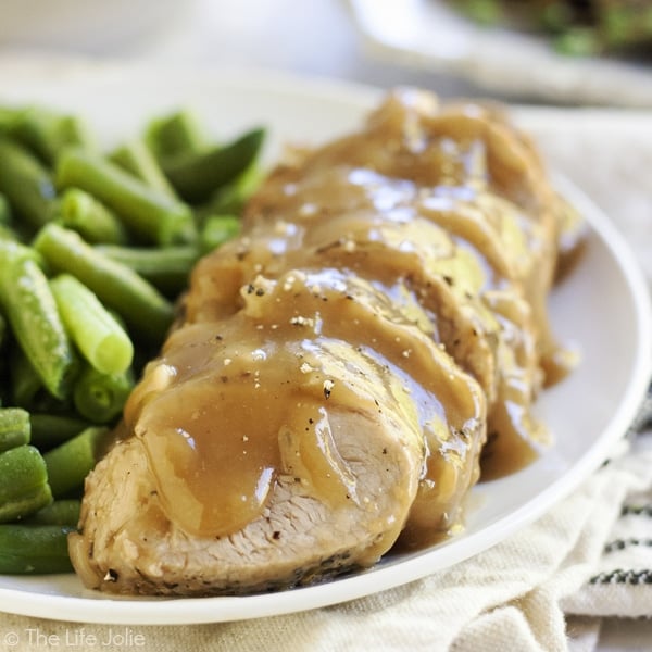 Pork Loin with Apple Cider Gravy