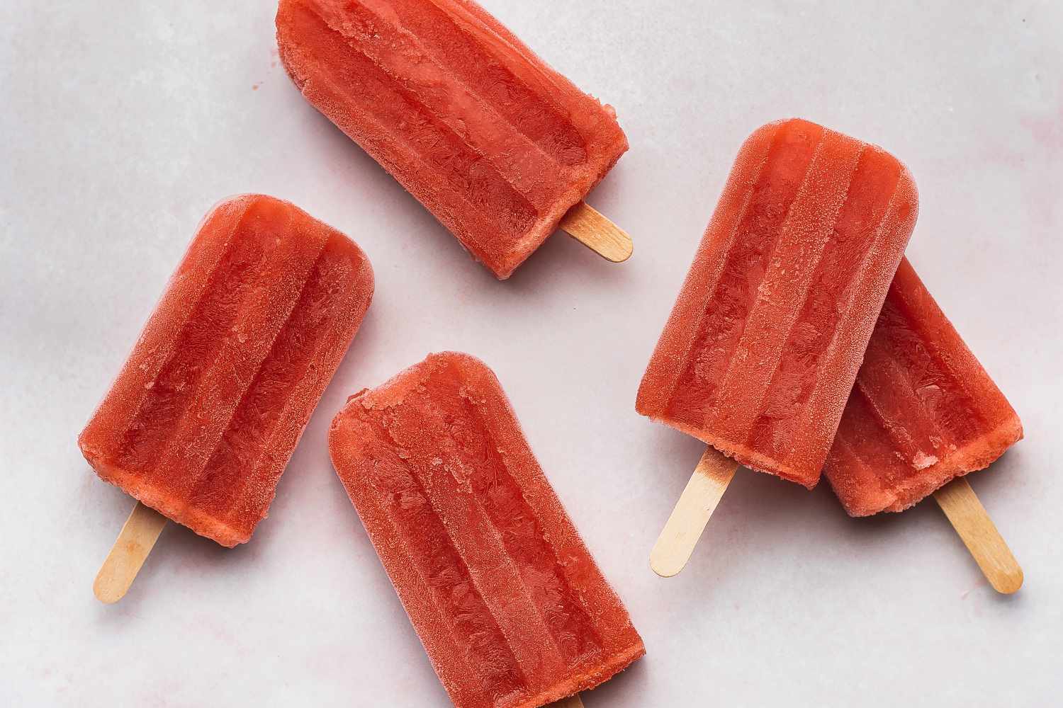 Strawberry Champagne Popsicles