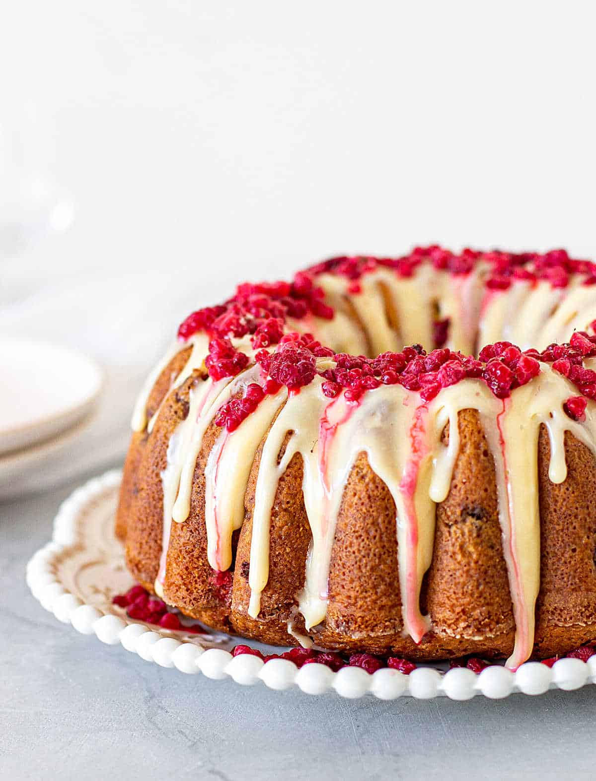 Chocolate Raspberry Bundt Cake