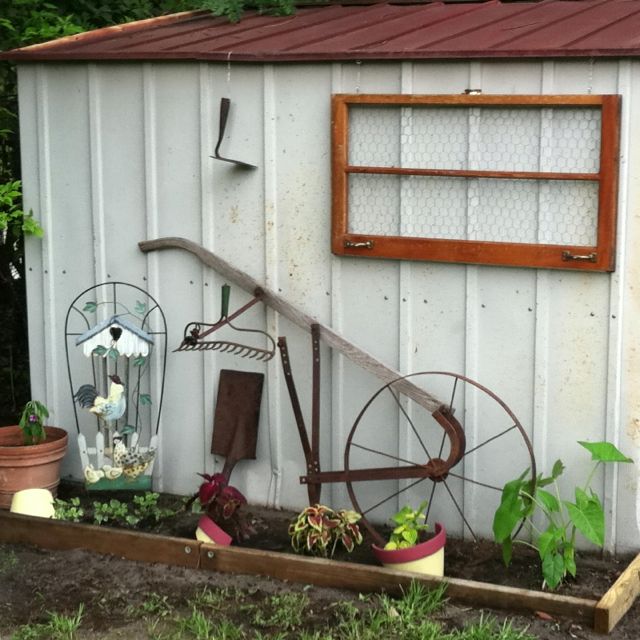 Vintage Garden Tool Mural