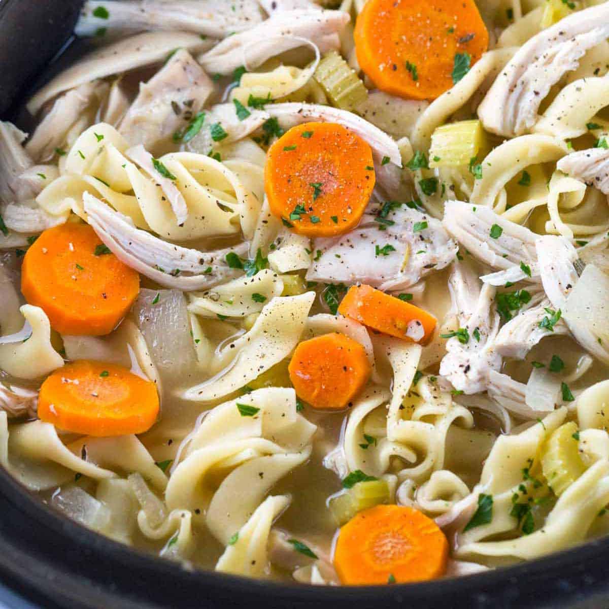 Slow Cooker Chicken Noodle Soup