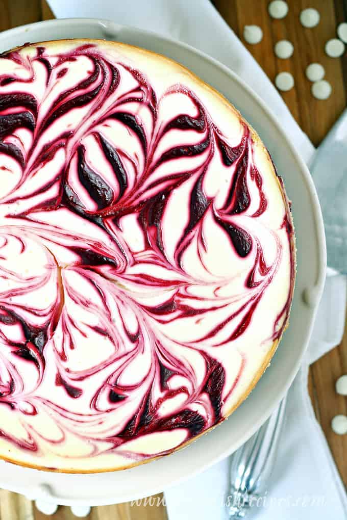 Raspberry Swirl Cheesecake