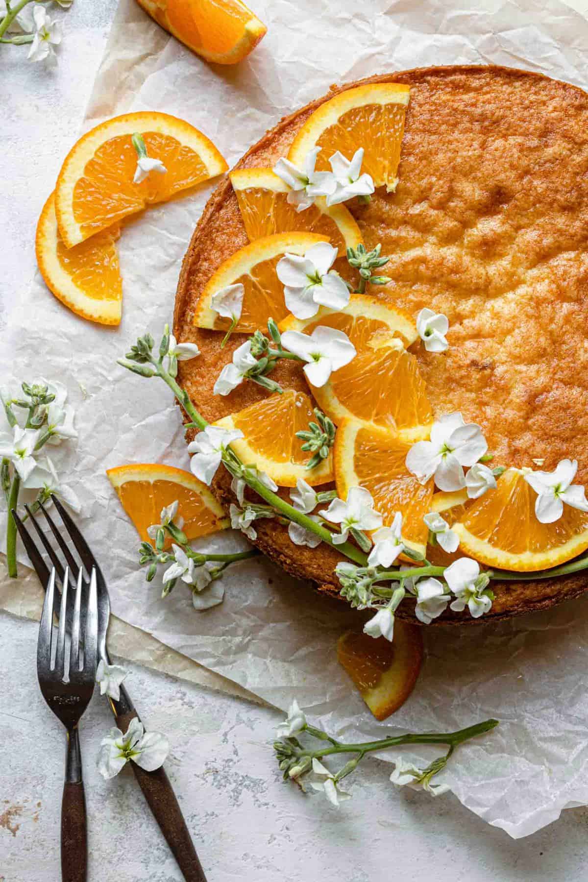 Orange Cream Cheese Cake