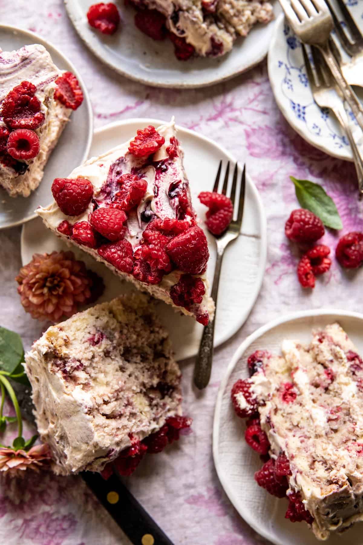 White Chocolate Raspberry Layer Cake