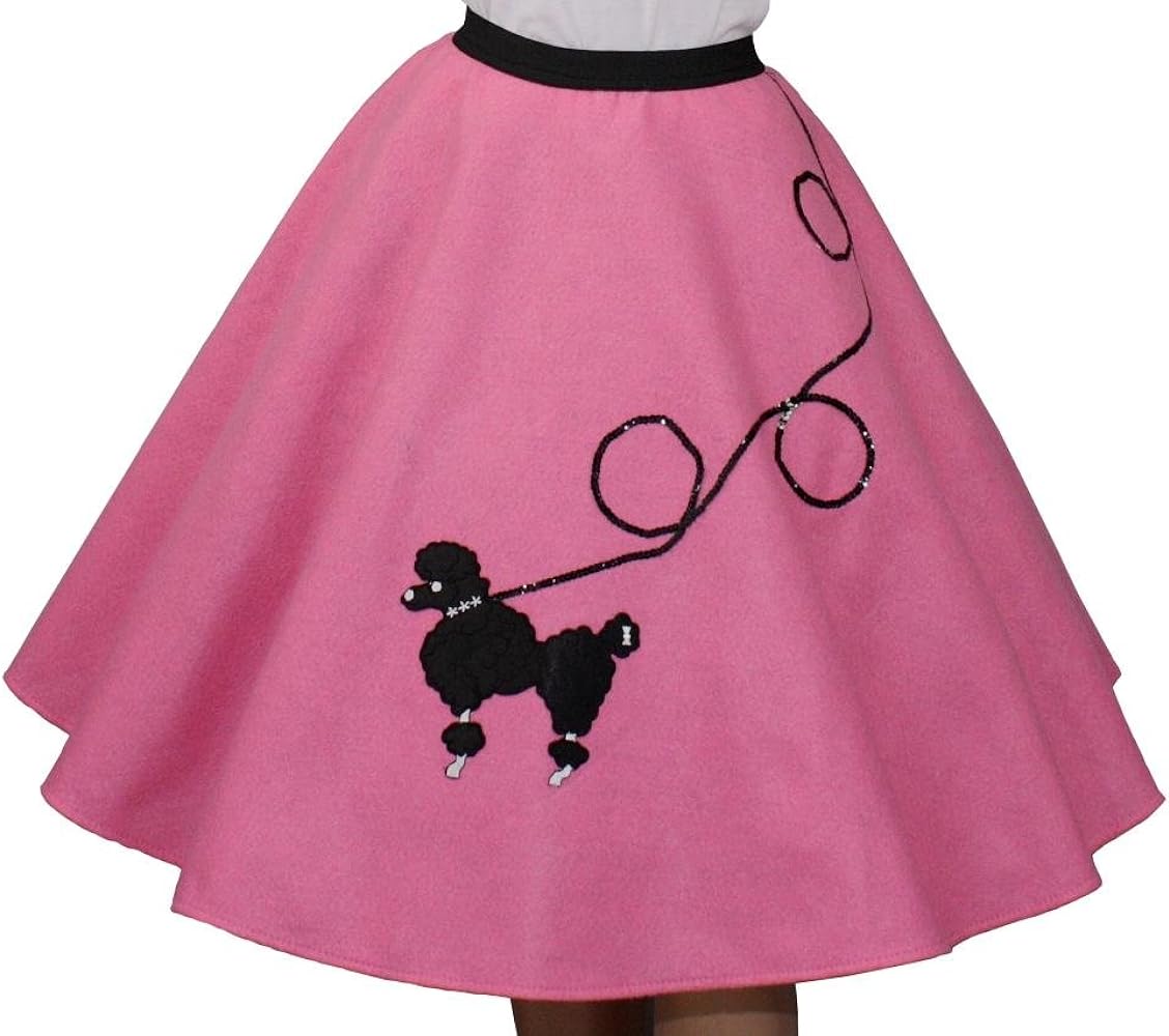 Yellow Poodle Skirt with Floral Applique