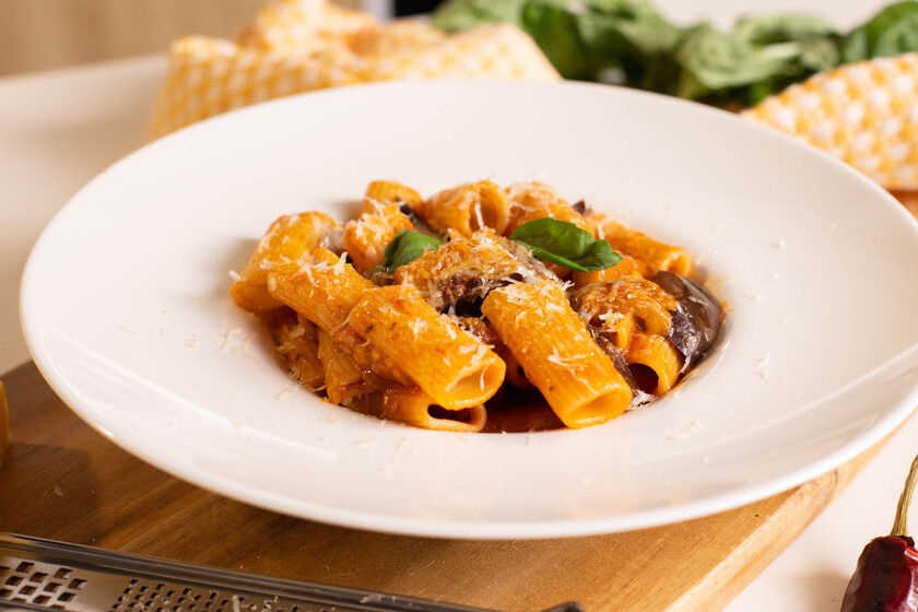 Ravioli de berenjena y parmesano
