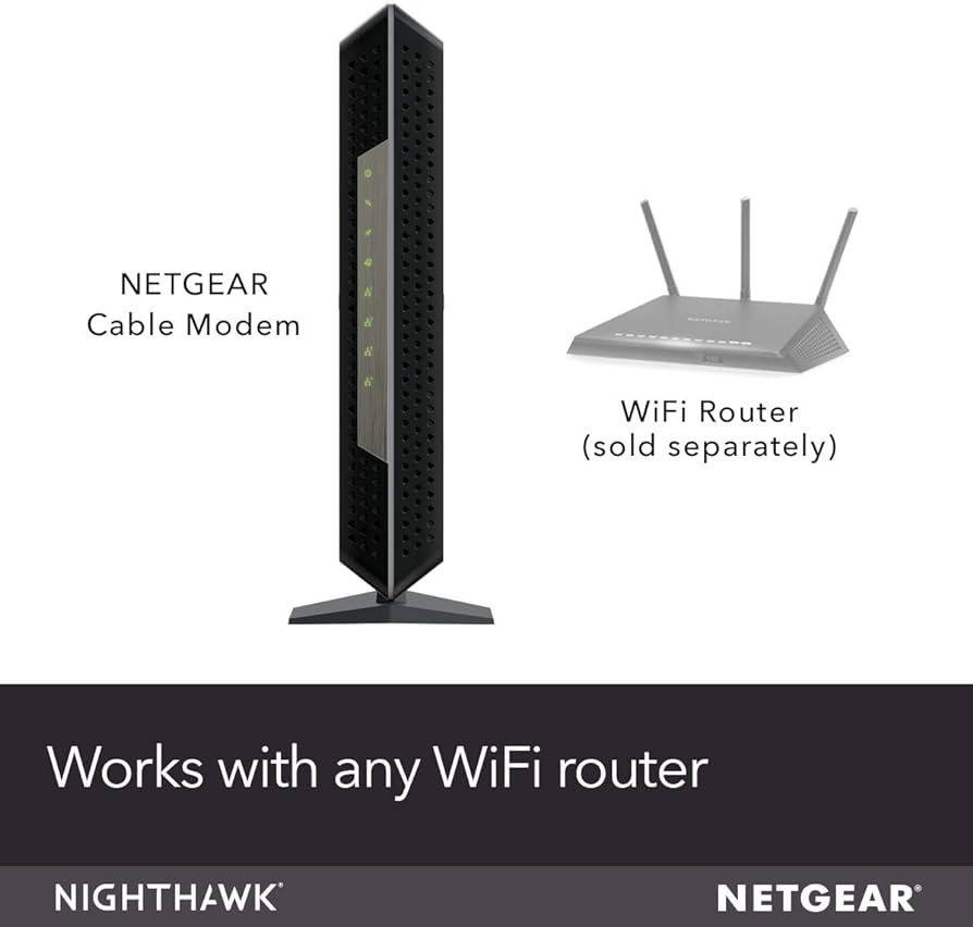 NETGEAR Nighthawk Cable Modem CM1200 - Compatible with All Cable Providers