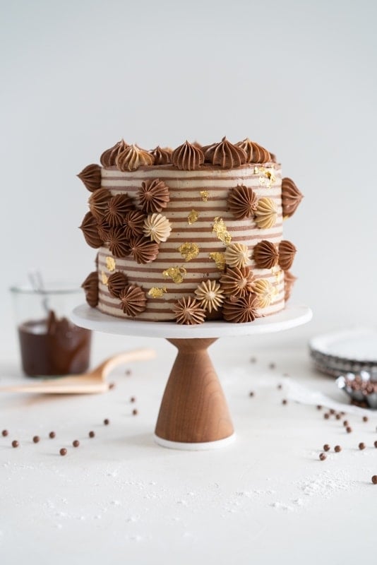 Hazelnut Brownie Cake