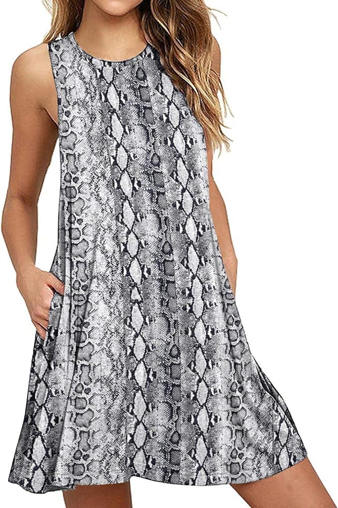 10. BISHUIGE Women's Casual Loose Beach Dress