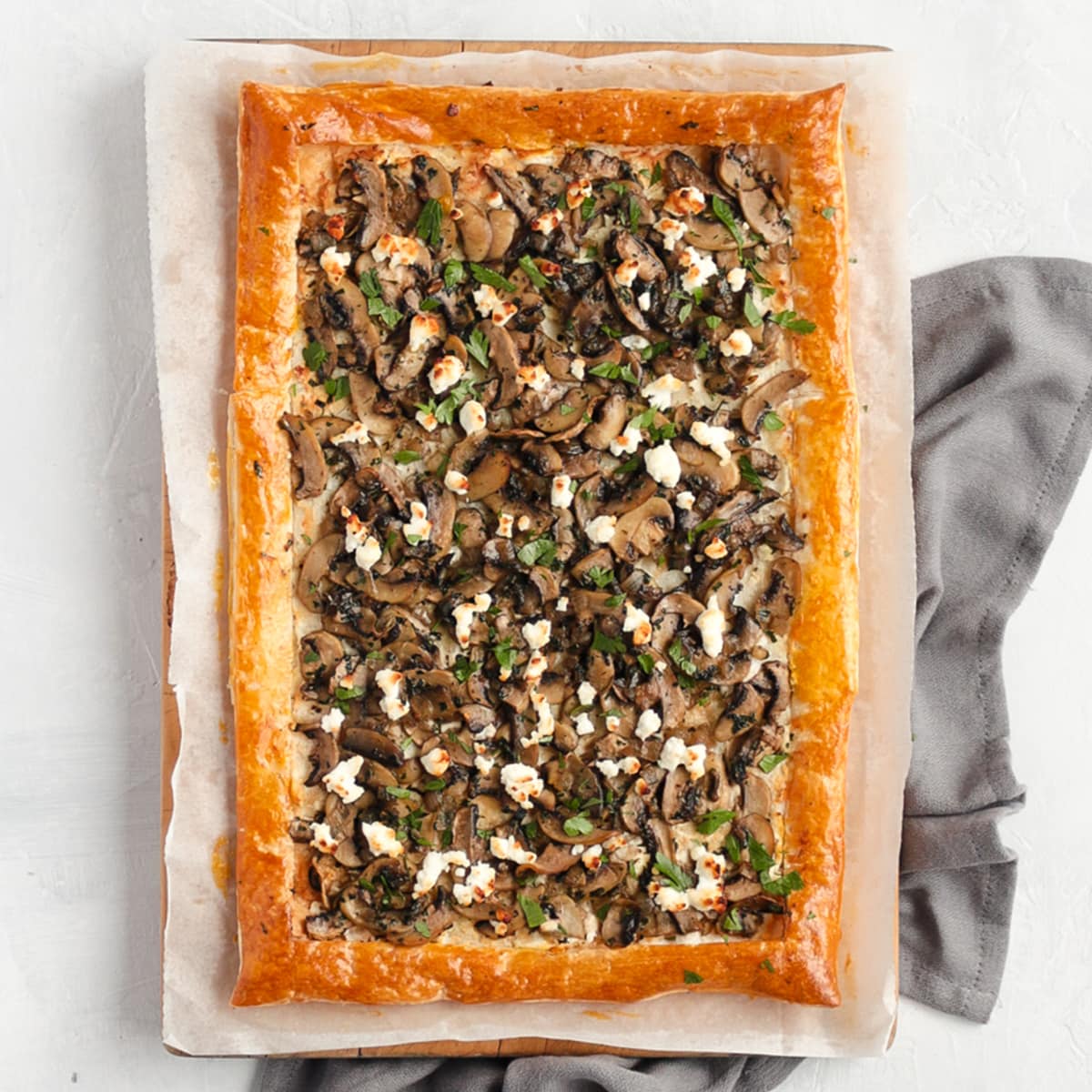 Mushroom and Goat Cheese Tart