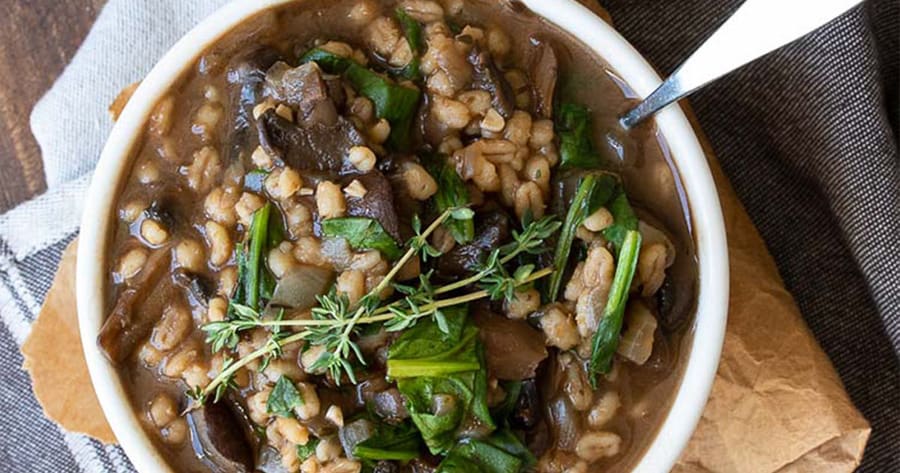 9. Mushroom and Barley Stew
