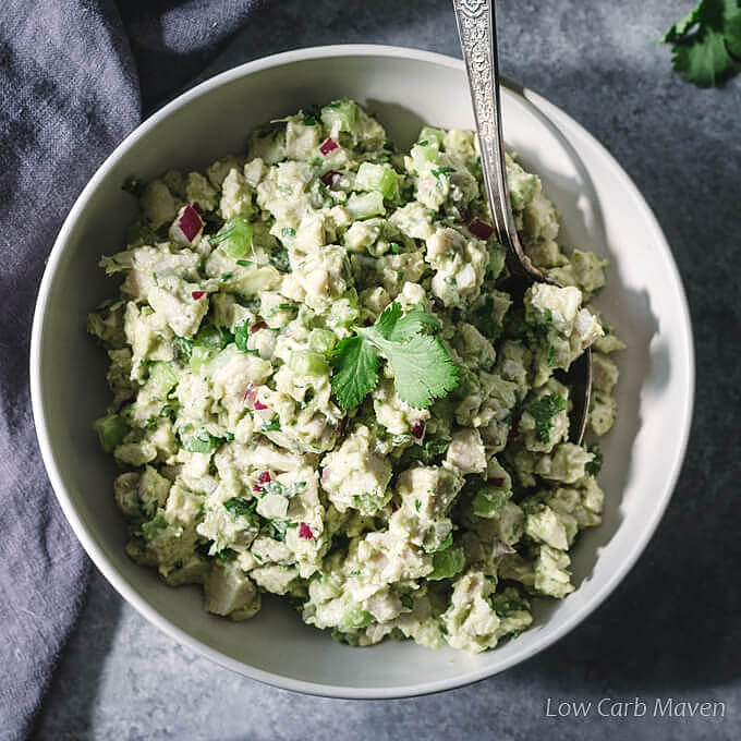 Keto Avocado Chicken Salad