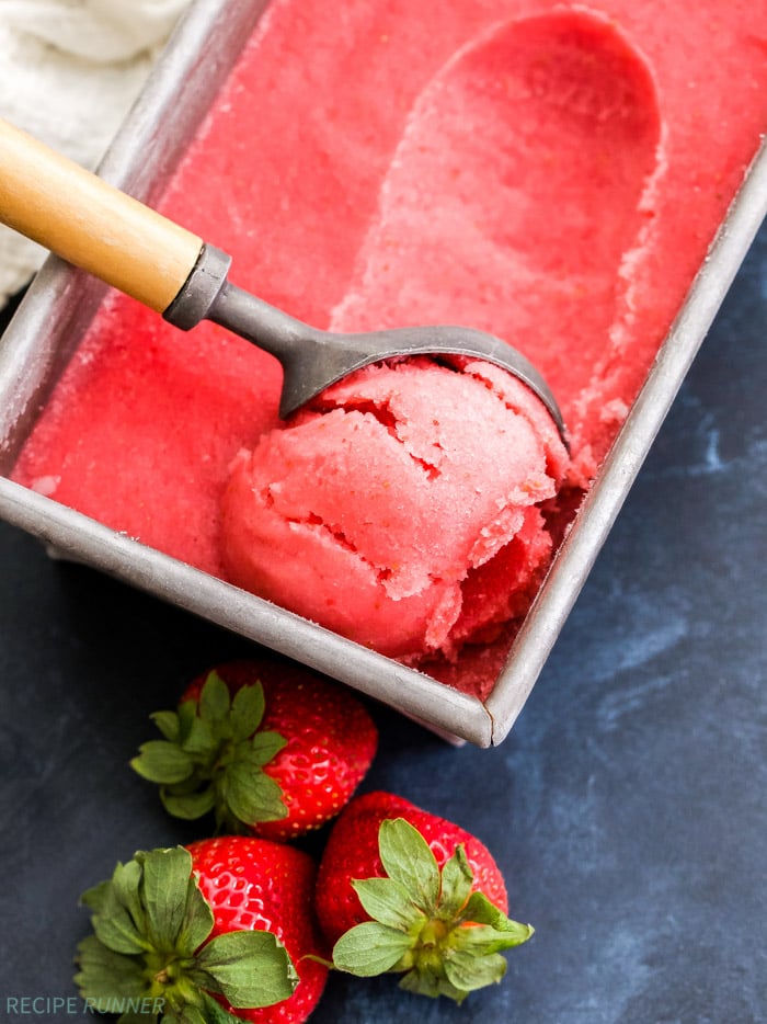Strawberry Champagne Sorbet