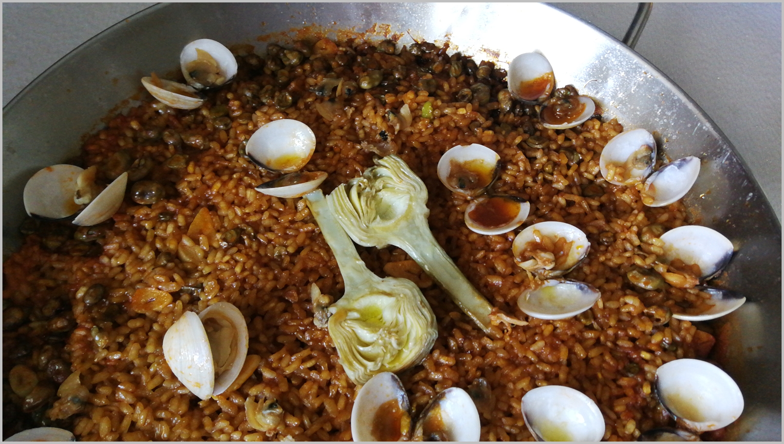 Arroz con almejas a la francesa