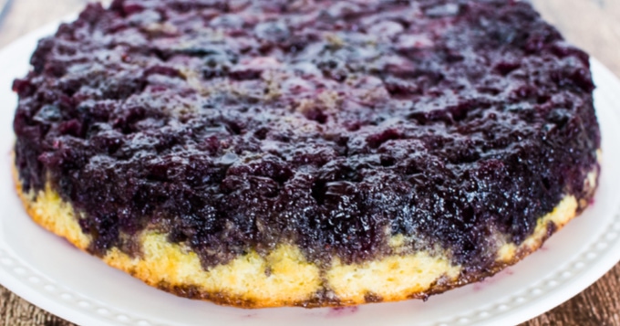 Blueberry Upside-Down Cake Recipe
