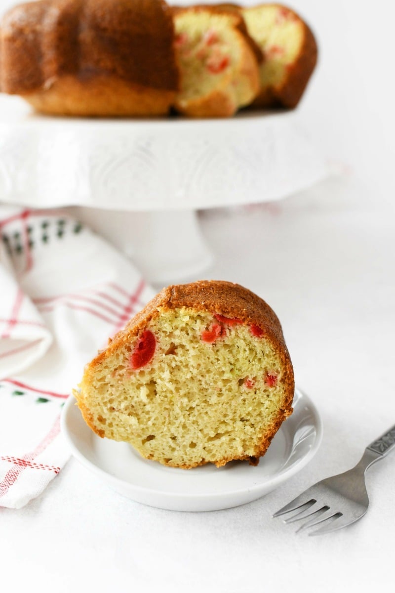 Pistachio and Cherry Cake