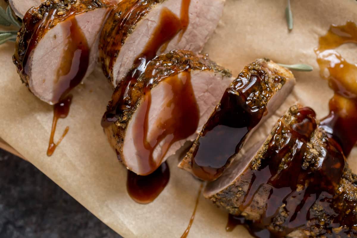 Pork Loin with Balsamic Glaze