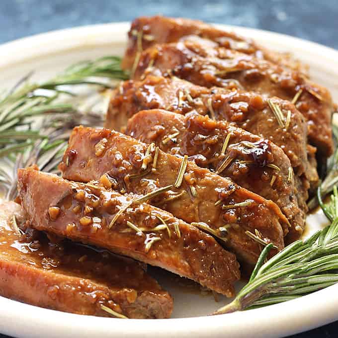 Honey Mustard Glazed Pork Loin