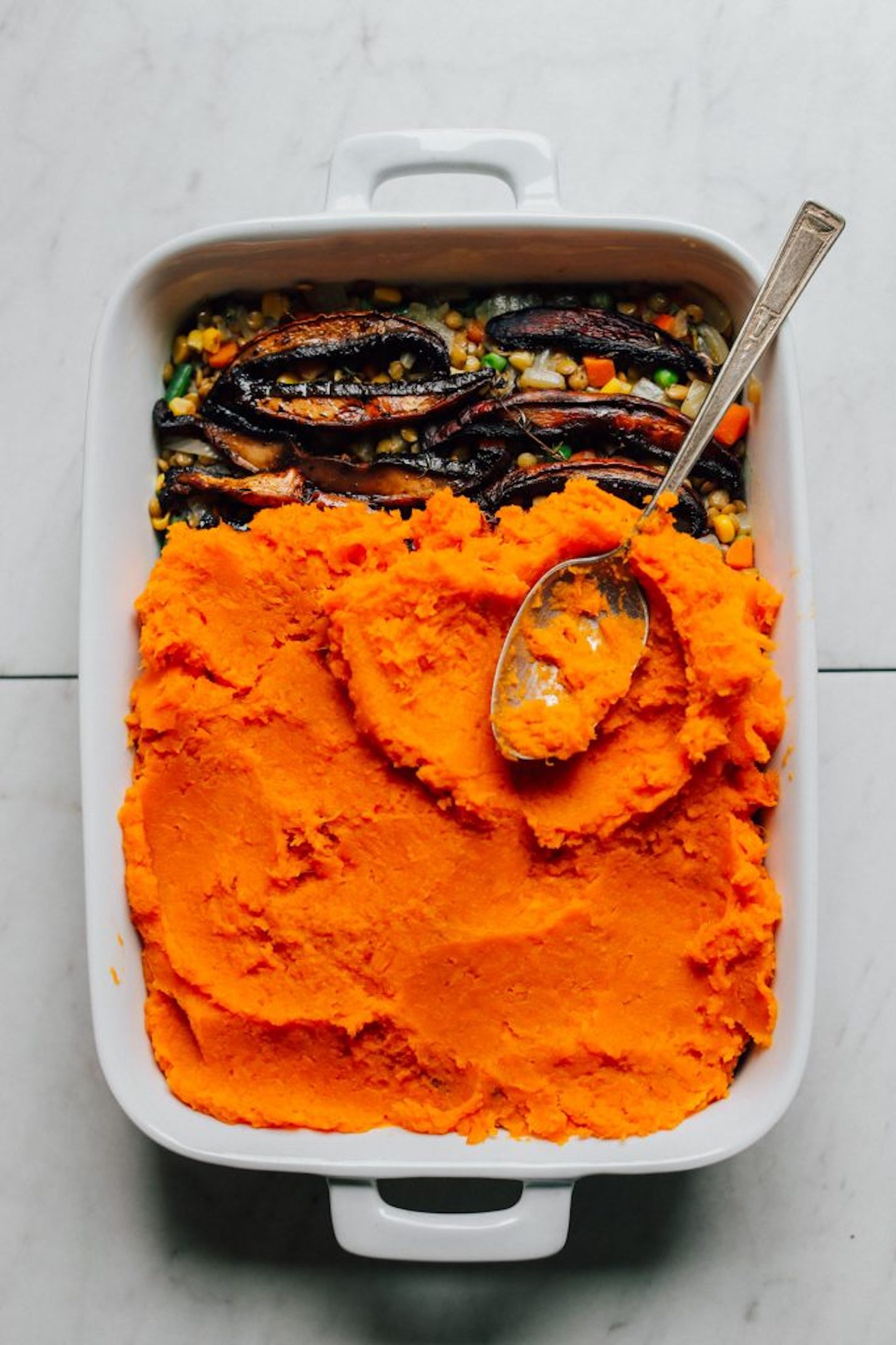 Lentil and Sweet Potato Shepherd's Pie