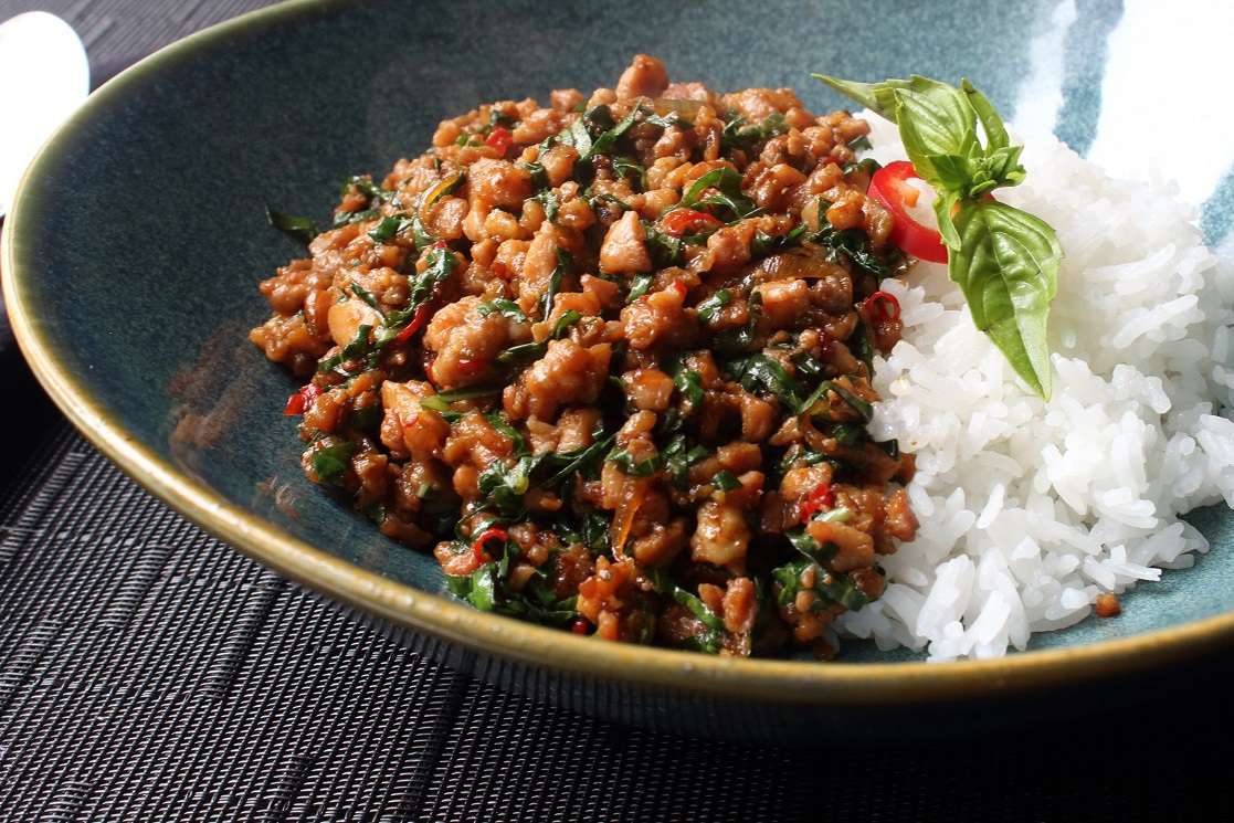 Spicy Thai Basil Chicken Stir-Fry