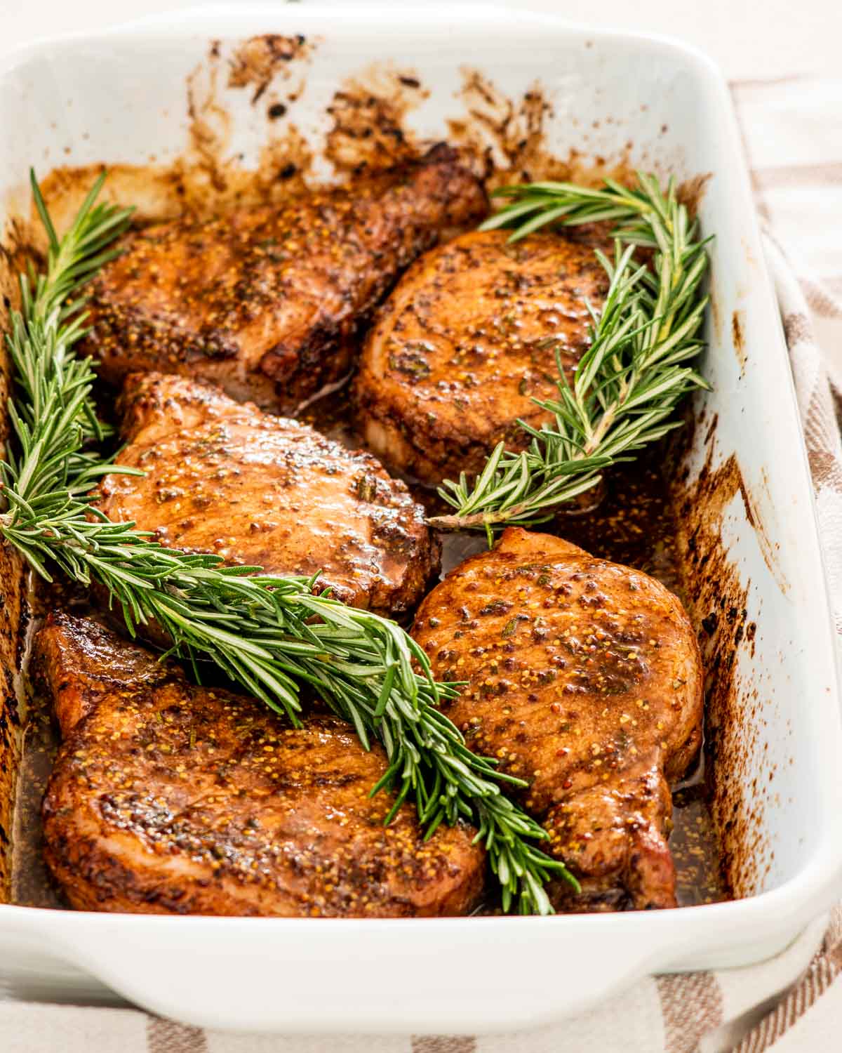 Boneless Pork Chops with Mustard Sauce