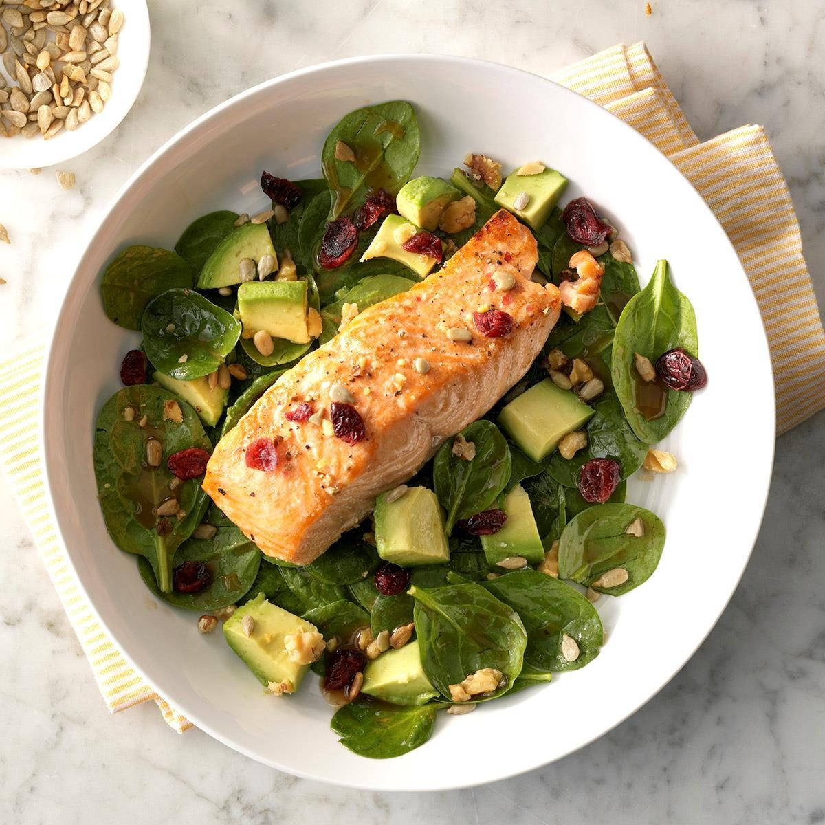 Salmon and Spinach Salad