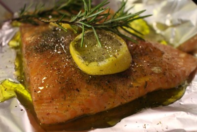 Cartoccio de Salmón con Eneldo