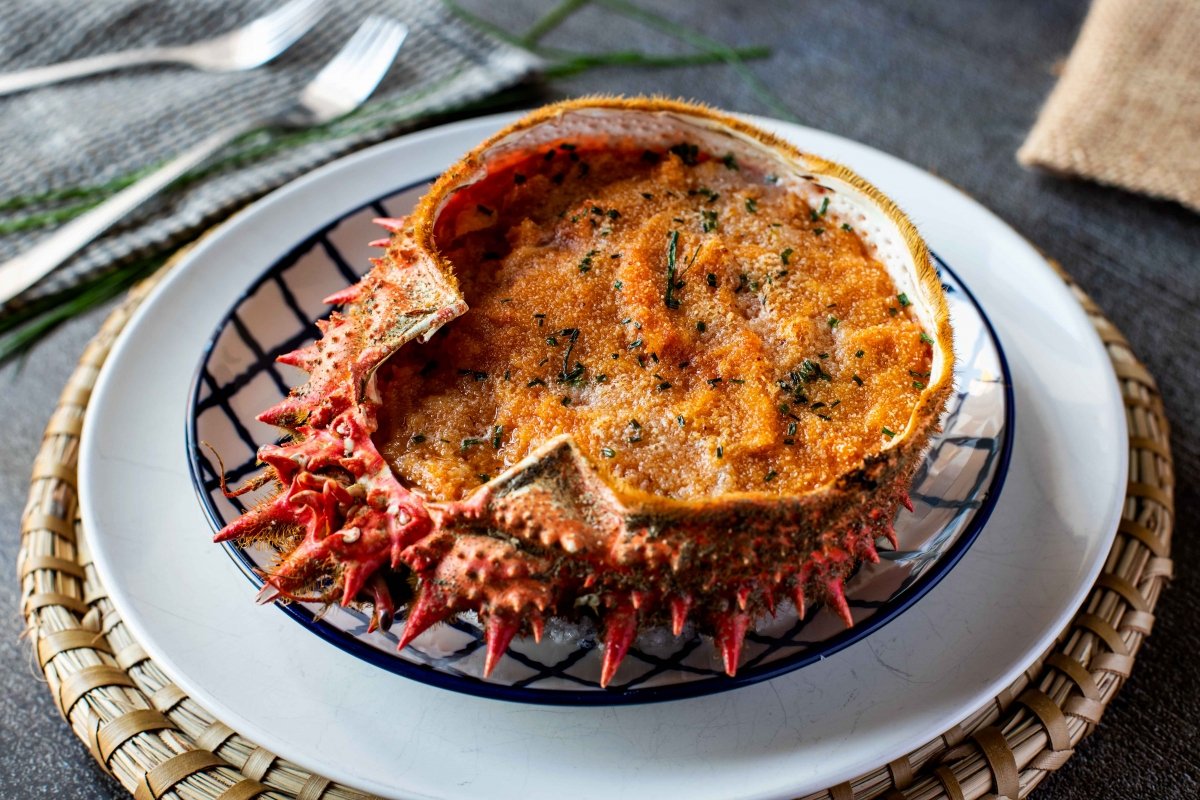 Receta de Txangurro gratinado con tomate seco