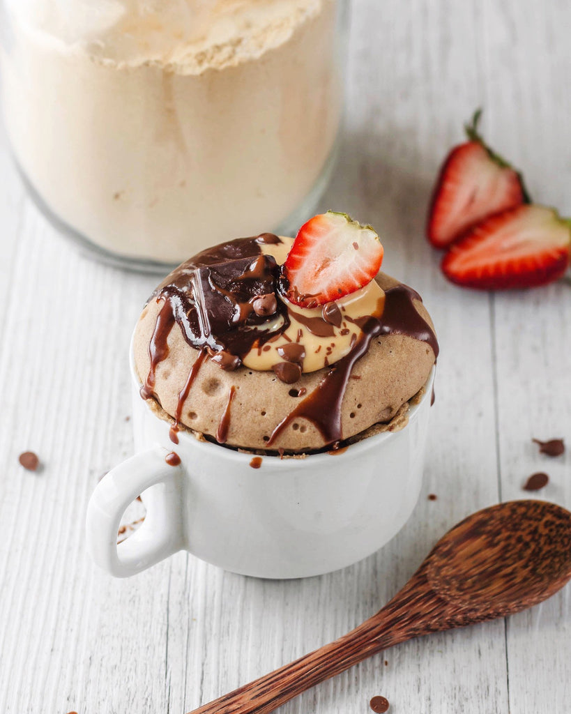 High-Protein Salted Caramel Cake