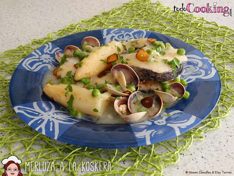 Merluza a la koskera - Receta con ingredientes simples