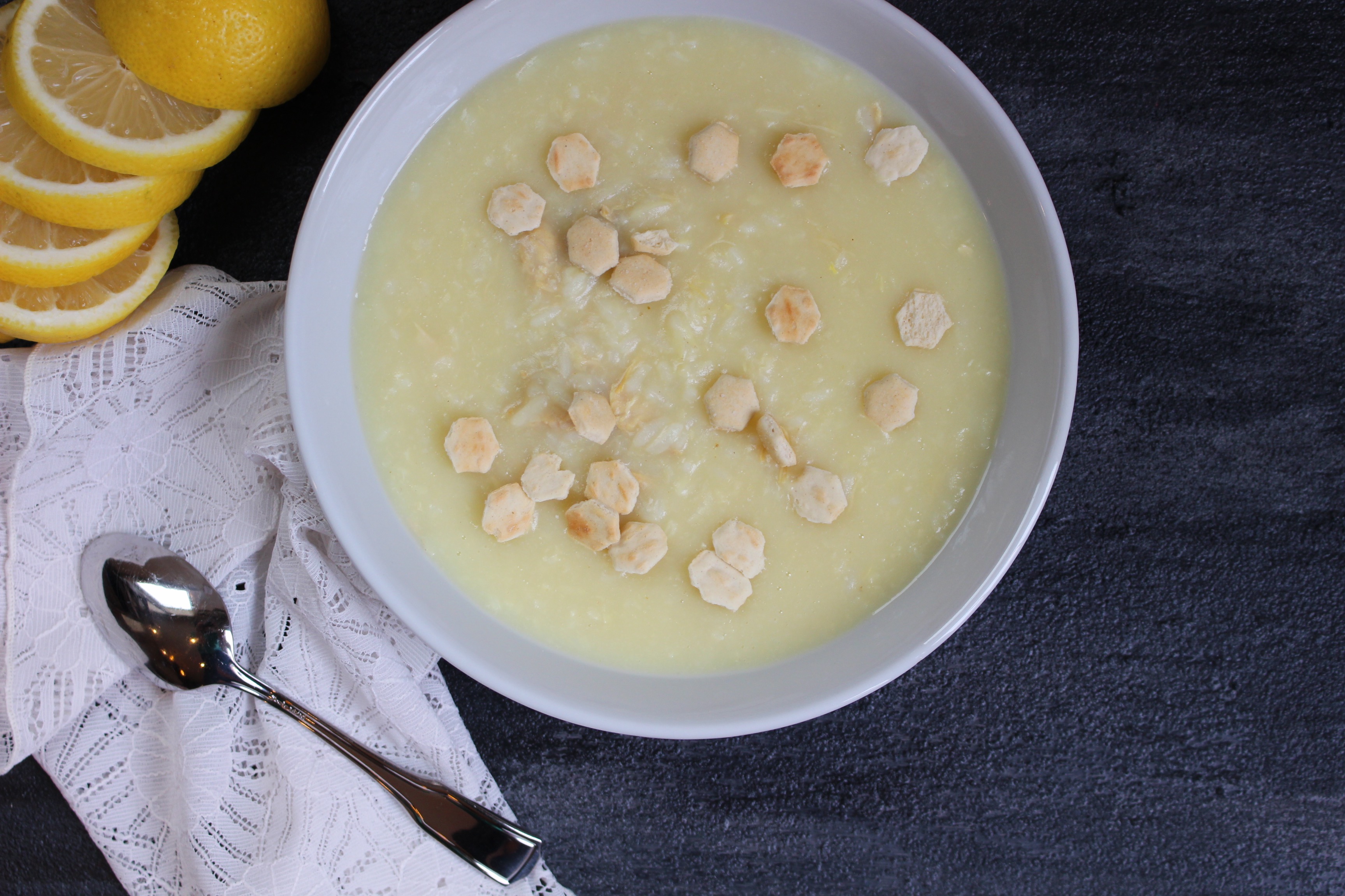 Lemon Rice Soup