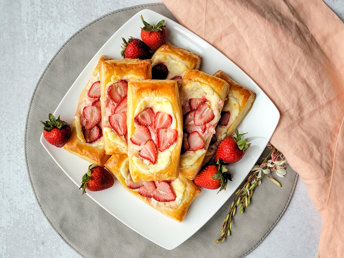 Strawberry Cream Cheese Danishes