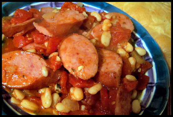 Kielbasa and White Bean Casserole