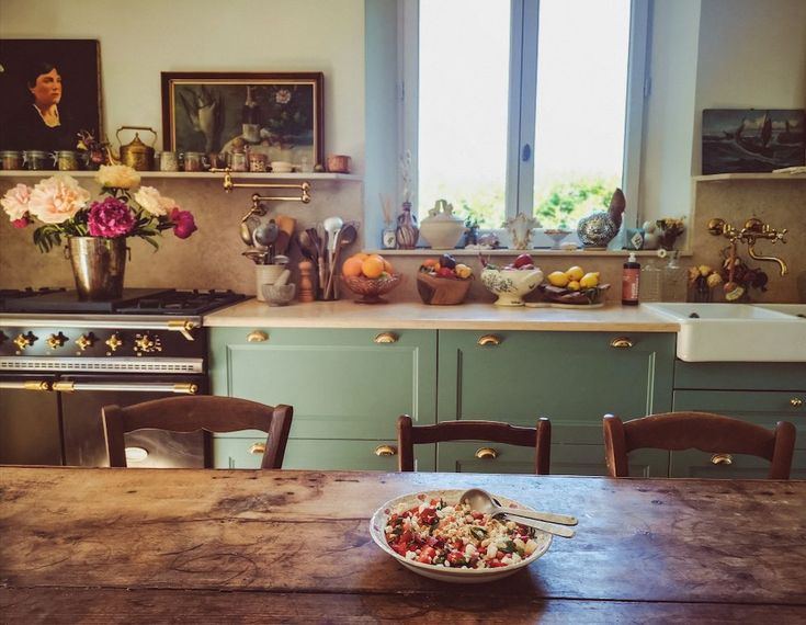 French Country Eclectic Kitchen