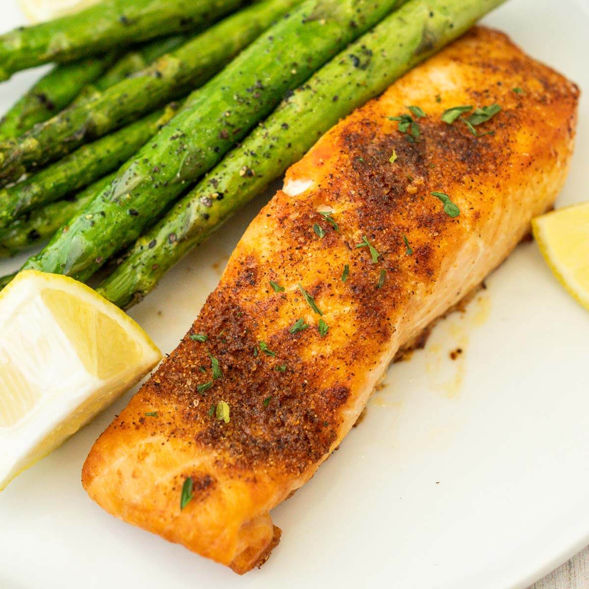 Air Fryer Lemon Herb Salmon