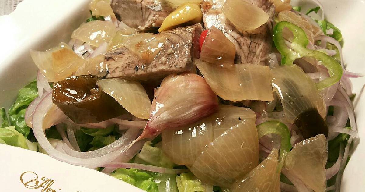 Receta picante de Bonito en Escabeche