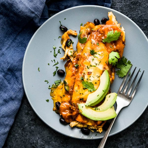 Chicken and Black Bean Enchiladas