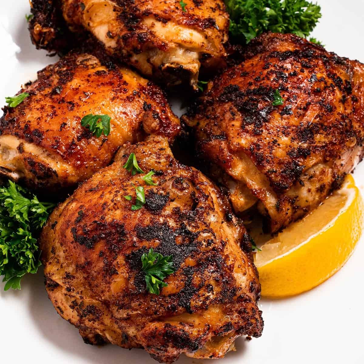 Cajun Spiced Air Fryer Chicken Thighs
