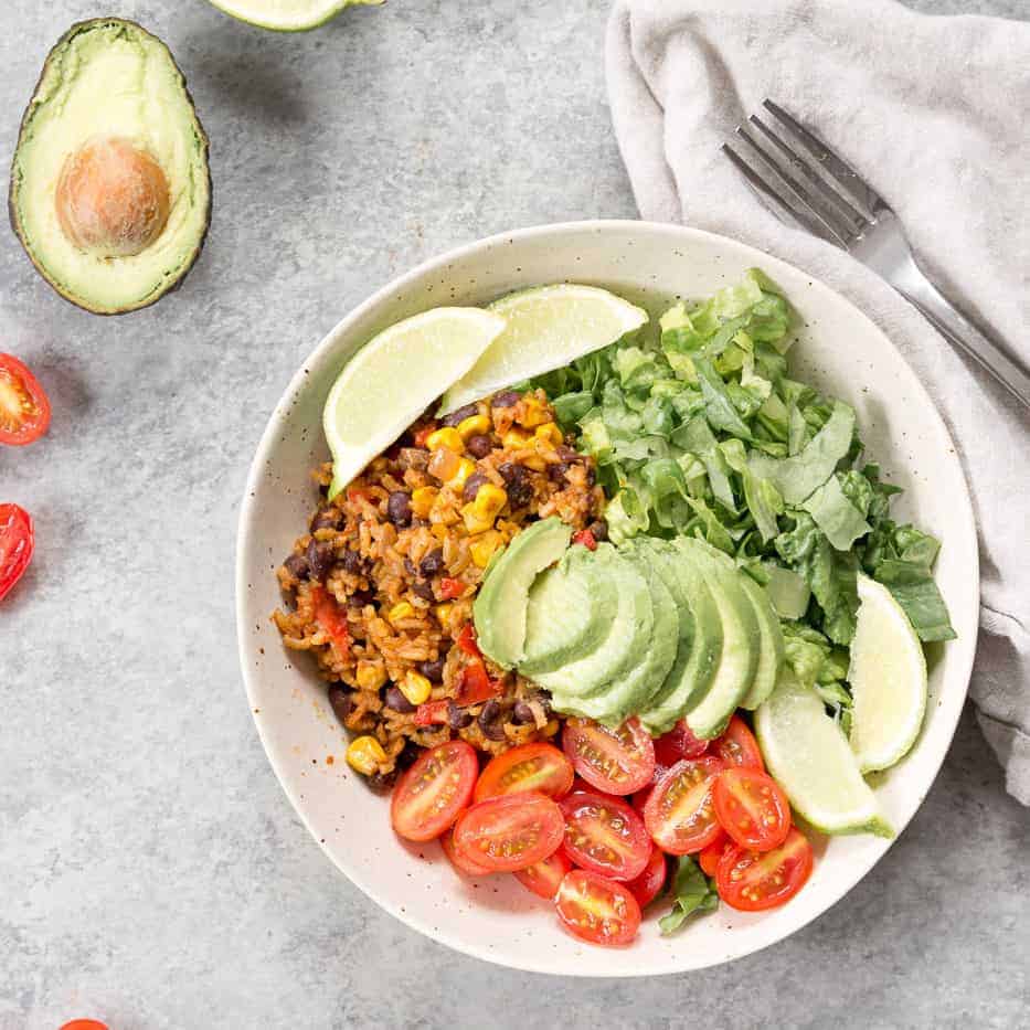 Instant Pot Brown Rice and Vegetable Bowl