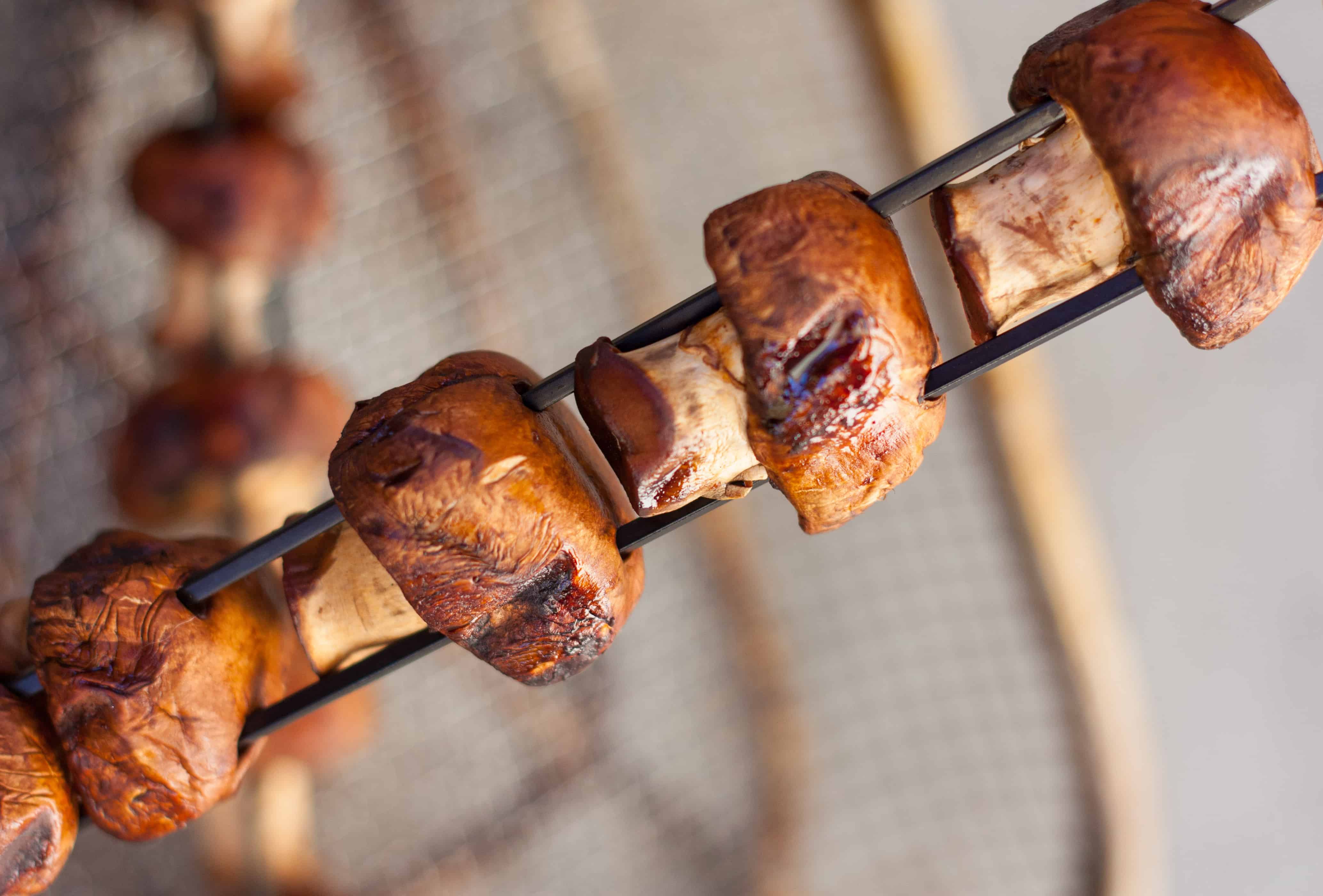 Teriyaki Mushroom Skewers