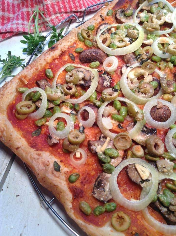 Pizza de ricotta y espinacas con masa de masa filo