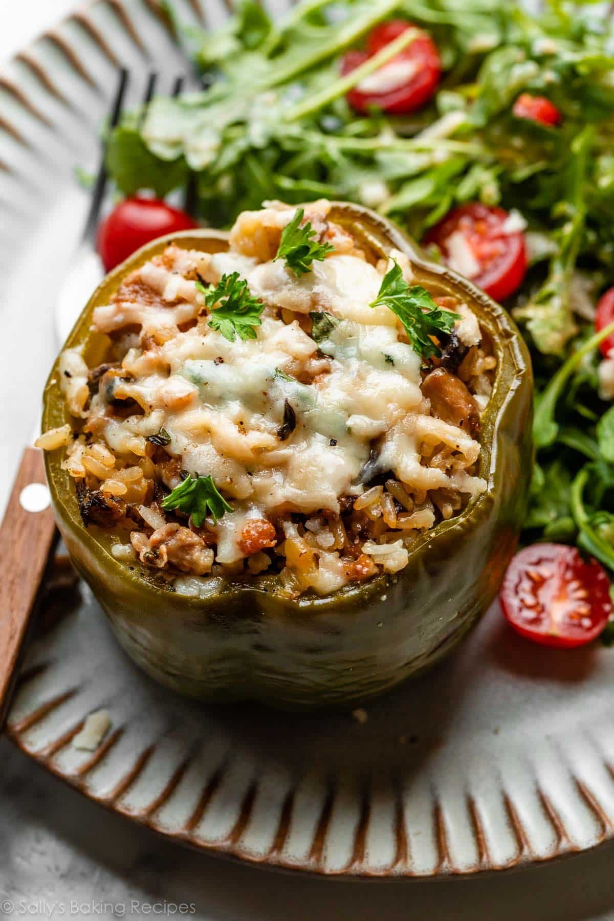 Kielbasa and Cheese Stuffed Peppers