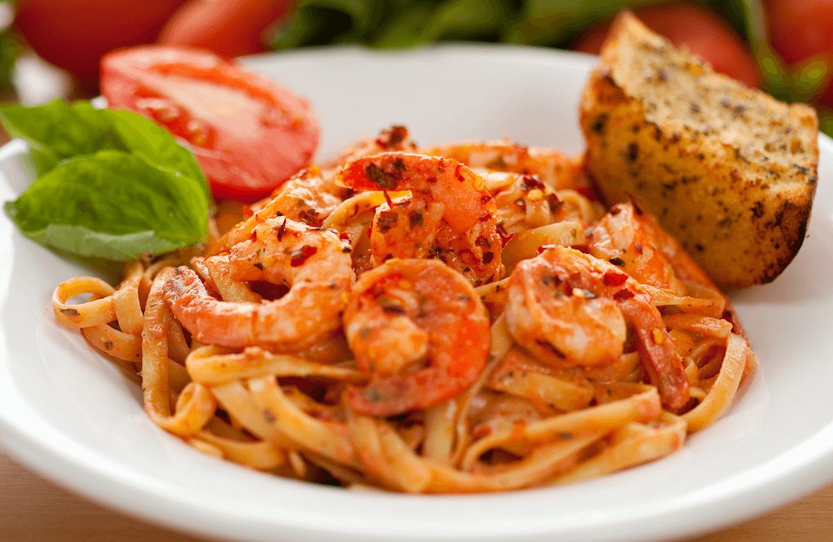 Spicy Shrimp Linguine
