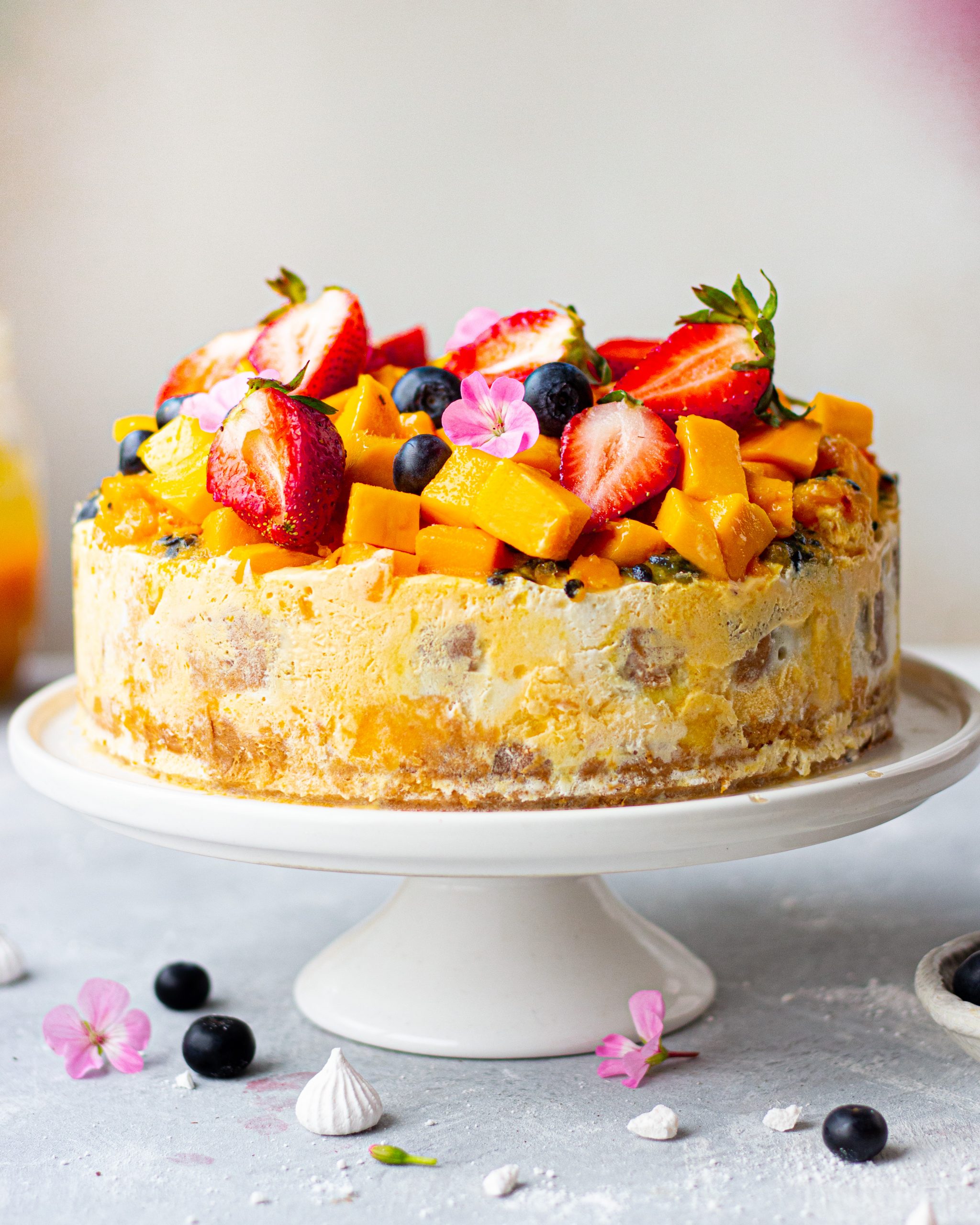 Mango Ice Cream Cake