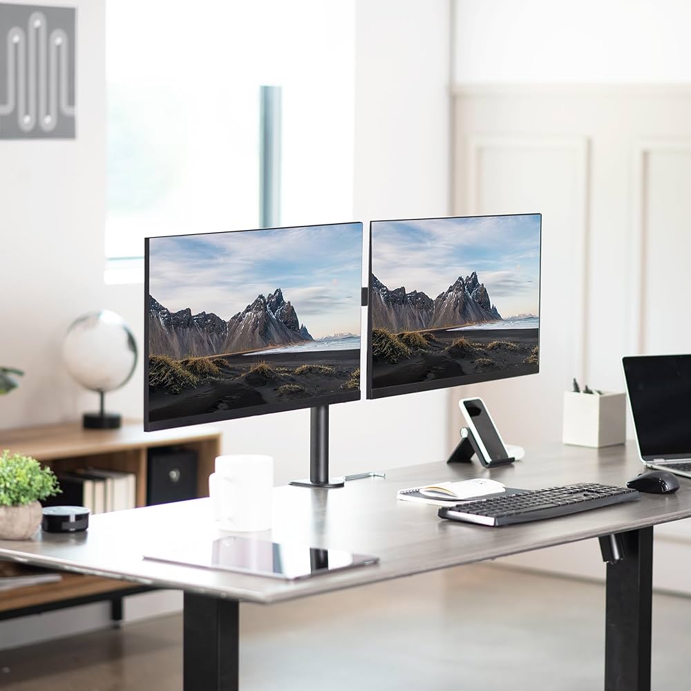 VIVO Dual LCD LED Monitor Desk Mount Stand