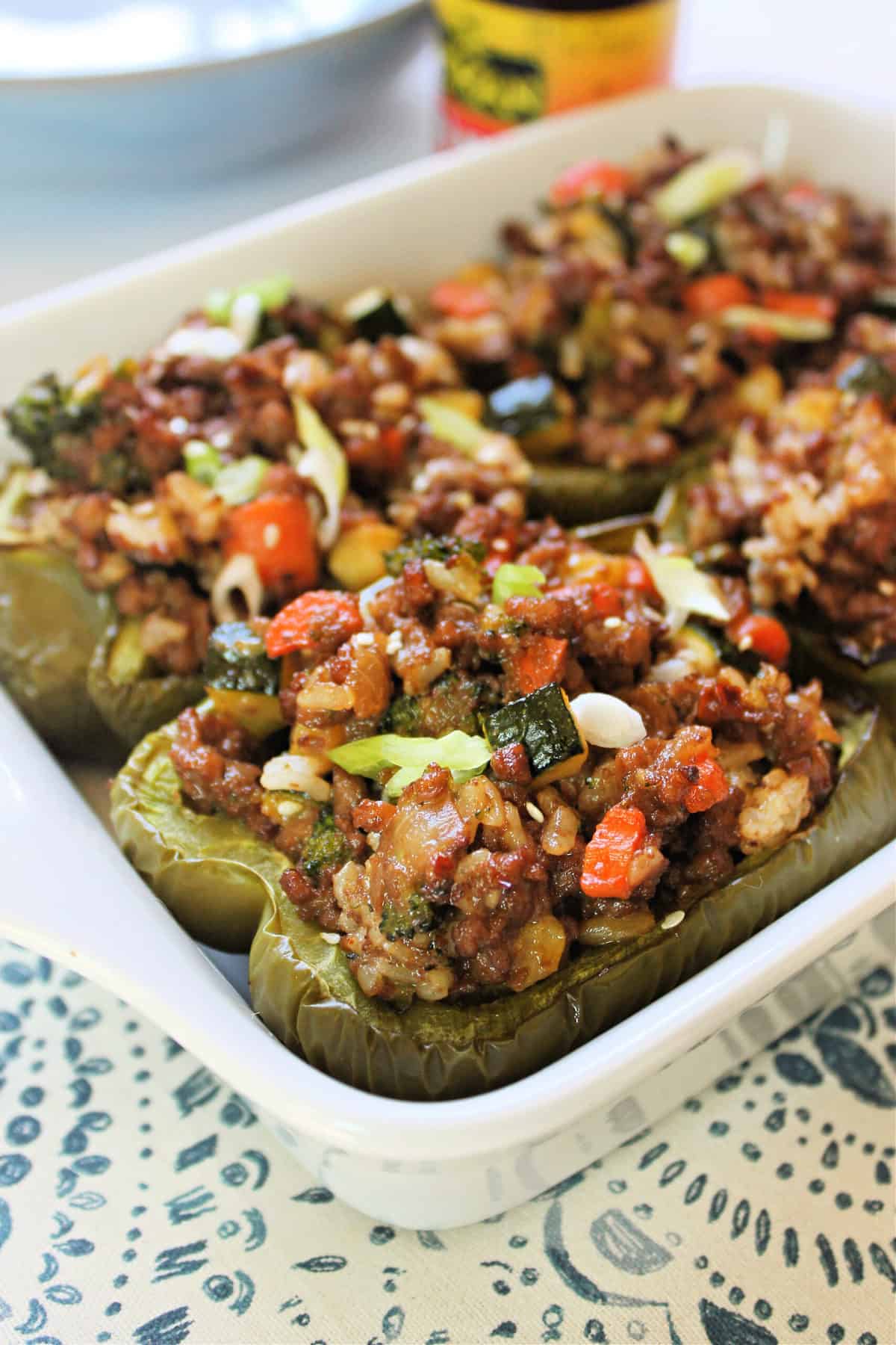 Asian-Inspired Stuffed Bell Peppers