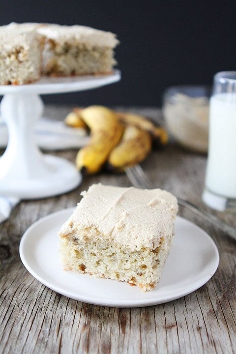 Banana Cake with Peanut Butter Frosting