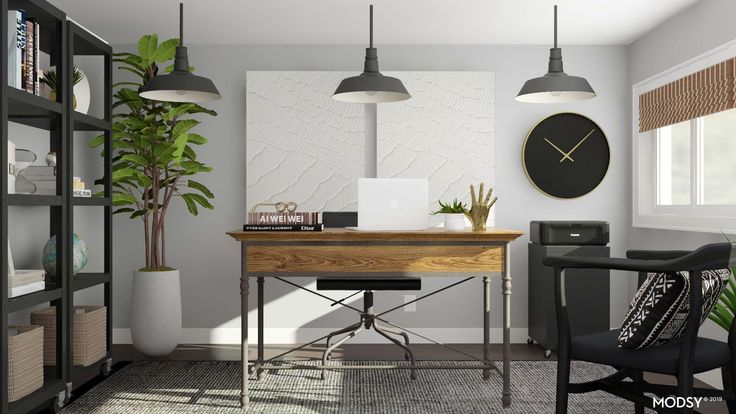 Industrial Chic Black and White Kitchen