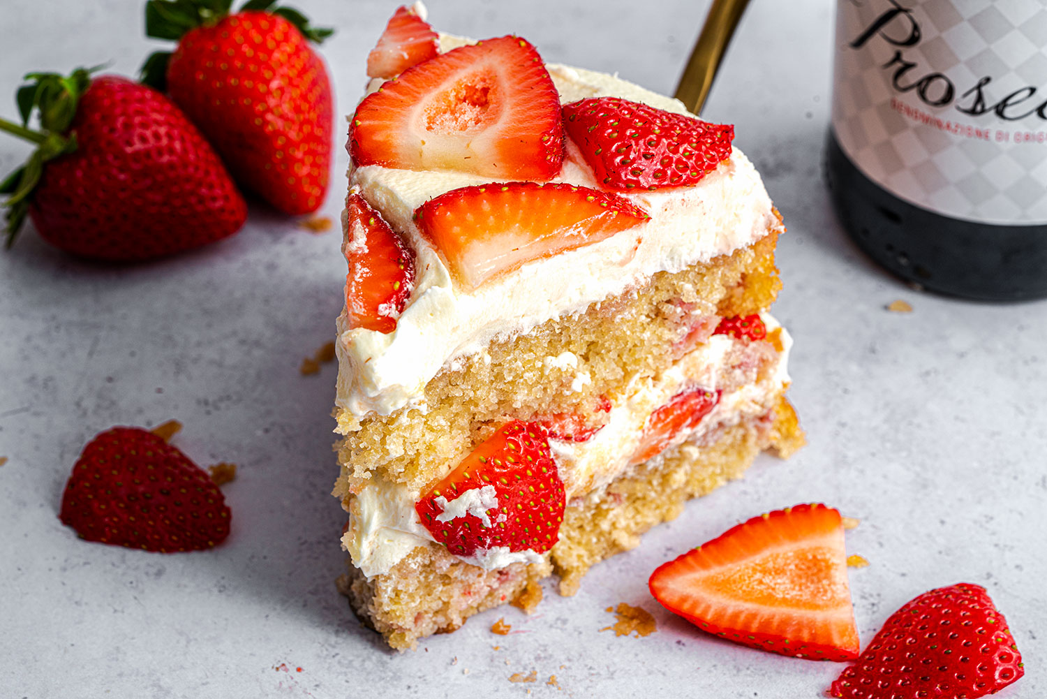 Gluten-Free Strawberry Champagne Cake Recipe