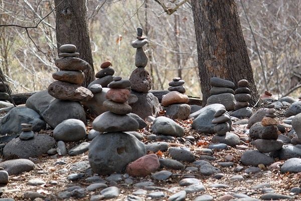 Beach Stone Garden Sculpture - Tranquil Buddha